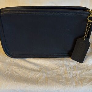 COACH Navy Leather Wallet